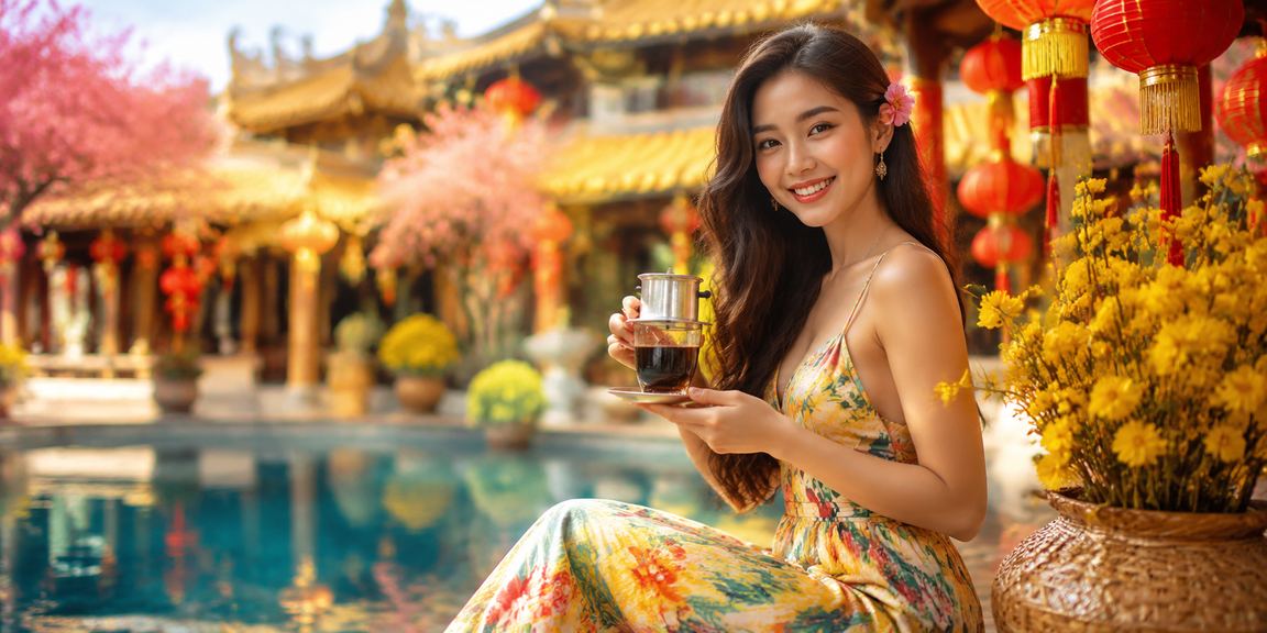 Người chơi VIP tận hưởng trải nghiệm cá cược cao cấp tại Huế với ly cà phê