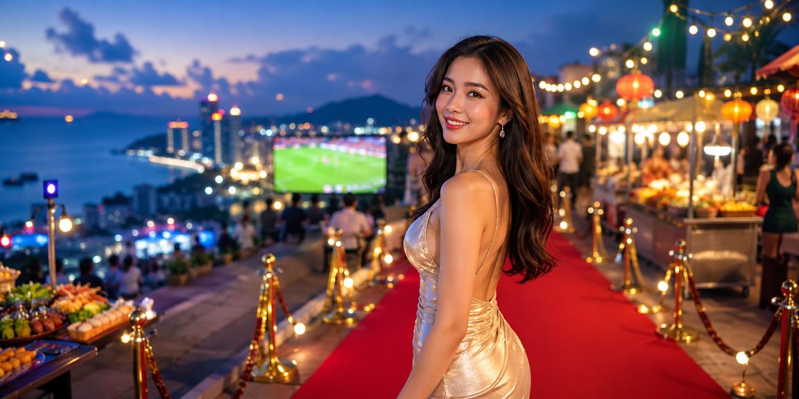 Cảnh lễ hội cá cược và xổ số tại chợ đêm Phú Quốc